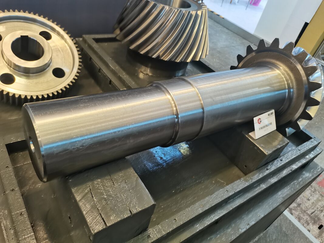 견고한 29 스플라인 중형 직무 산업 기계용 오른손 방향 나선 베블 기어 세트